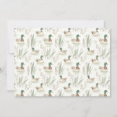 Invitation Un Lucky Mallard Ducks 1er Anniversaire Photo (Dos)