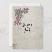 Invitation Un mariage avec des gommiers Fleur sauvage (Dos)