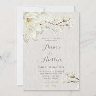Invitation Un Mariage d'après-midi de Magnolia