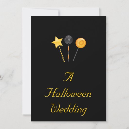 Invitation "Un mariage de Halloween" - (sucrerie de (Devant)