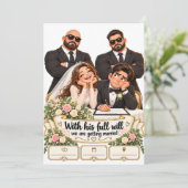 Invitation Un mariage de libre volonté (Debout devant)