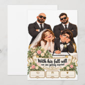 Invitation Un mariage de libre volonté (Devant / Derrière)