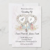 Invitation Un Mariage Dove En Deux (Devant)