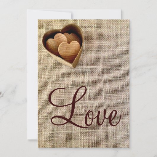 Invitation Un mariage en bois dans un pays rustique (Dos)