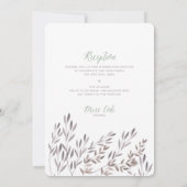 Invitation Un Mariage Fleur sauvage - Laslo (Dos)