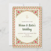 Invitation Un mariage hindou numérique invite un mariage indi (Devant)