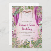 Invitation Un mariage indien invite Digital Hindu (Devant / Derrière)