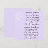 Invitation Un mariage léger et sans respiration (Devant / Derrière)