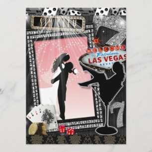 Invitation Un mariage rose de vegas