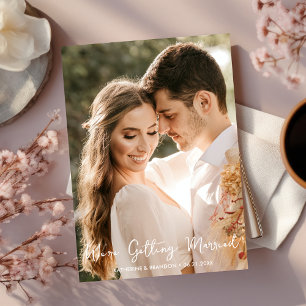 Invitation Un Mariage simple, on se marie Photo