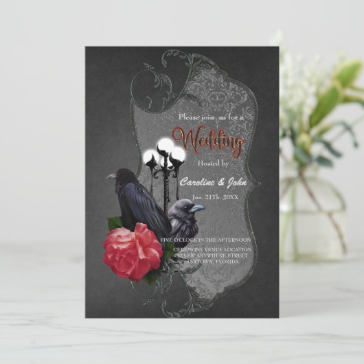 Invitation Un mariage unique (Debout devant)