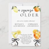 Invitation Un Martini Aperol Double Anniversaire Un Peu Plus (Devant)