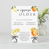 Invitation Un Martini Aperol Double Anniversaire Un Peu Plus (Debout devant)