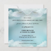 Invitation Un match fait en Mariage d'ailes du Ciel-Ange (Devant)