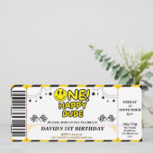 Invitation un mec heureux anniversaire Billet Style Cool Dude (Debout devant)