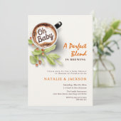 Invitation Un Mélange Parfait est de brasser le Baby shower d (Debout devant)