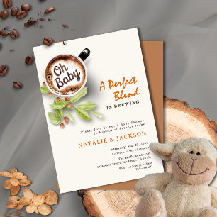Invitation Un Mélange Parfait est de brasser le Baby shower d