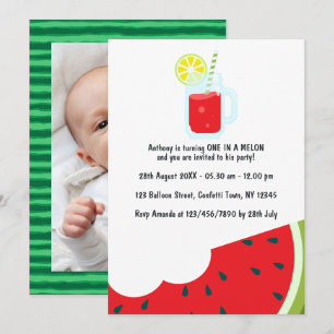 Invitation "Un melon parmi tant d'autres" Photo de fête pour