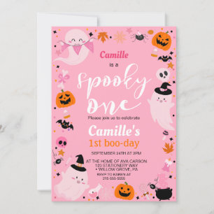 Invitation Un mignon fantôme Halloween Anniversaire Spooky On