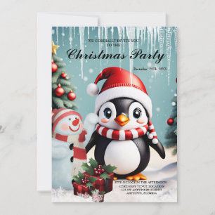 Invitation Un mignon manchot.