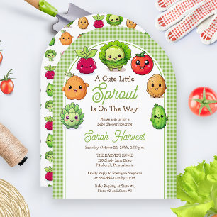Invitation Un mignon Petit Sprout est sur le chemin Baby show