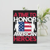 Invitation Un moment pour honorer les héros américains (Debout devant)
