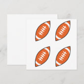 Invitation Un motif lance le pilon de l'illustration de footb (Devant / Derrière)