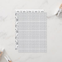 un motif noir et blanc avec un fond blanc