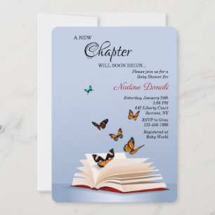 Invitation Un nouveau Baby shower de chapitre
