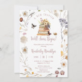 Invitation Un nouveau Baby shower de chapitre Fleur sauvage d (Devant)