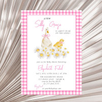 Un nouveau Baby shower de En vichy rose d'oie