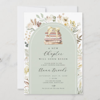 Invitation un nouveau chapitre Baby shower non sexiste