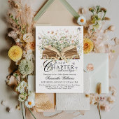 Invitation Un nouveau chapitre commence Baby shower Fleur sau