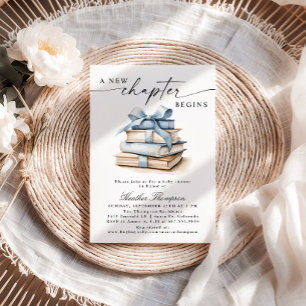 Invitation Un nouveau chapitre commence Baby Shower, thème li