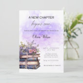 Invitation Un nouveau chapitre commence bientôt – Élégante fu (Debout devant)