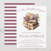 Invitation Un Nouveau Chapitre Commence ! Fête des mariées fl (Devant / Derrière)