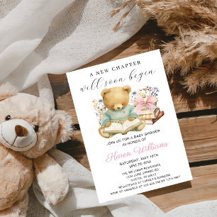Invitation Un nouveau chapitre commence Fille Ours Livres Bab