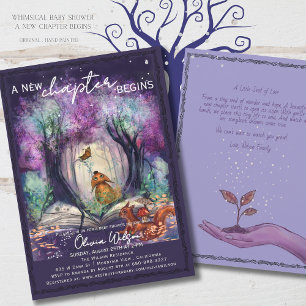 Invitation Un nouveau chapitre commence I Baby shower de cont