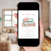 Invitation Un nouveau chapitre commence la Fête des mariées d