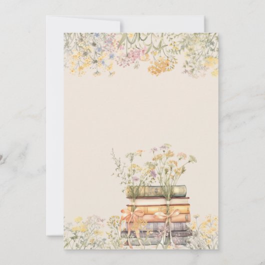 Invitation Un nouveau chapitre commence la Fête des mariées F (Dos)