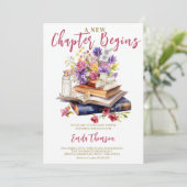 Invitation Un nouveau chapitre commence le Baby shower (Debout devant)