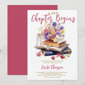 Invitation Un nouveau chapitre commence le Baby shower (Devant / Derrière)