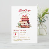 Invitation Un nouveau chapitre commence le Baby shower du liv (Debout devant)