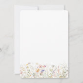 Invitation Un nouveau chapitre commence le Baby shower Fleur  (Dos)