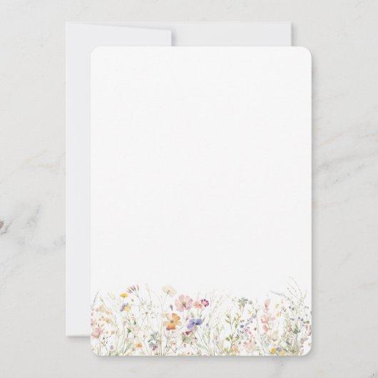 Invitation Un nouveau chapitre commence le Baby shower Fleur  (Dos)