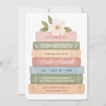 Un nouveau chapitre commence Shower de bébé livre