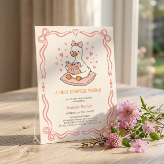 Invitation Un Nouveau Chapitre Commence Shower pour Bébé Fill