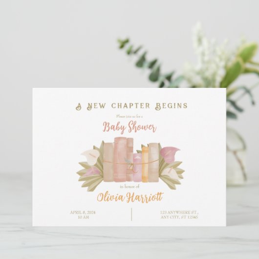 Invitation Un nouveau chapitre commence - Style Boho (Debout devant)