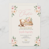 Invitation Un nouveau chapitre commence Teddy Bear Baby showe (Devant / Derrière)