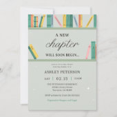 Invitation Un Nouveau Chapitre Commencera Bientôt Le Baby sho (Devant)
